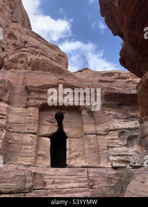 Lions gate Petra Jordan Foto Stock