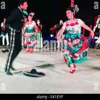 Dicembre, 2022, Viva Messico! Spettacolo, Hyatt Ziva Cancun, Hotel zone, Cancun, Quintana Roo, Messico Foto Stock