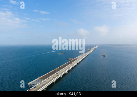 Pensacola, ponte della baia della Florida Foto Stock