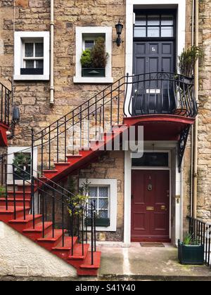 Case a Ramsay Garden, Edimburgo, Scozia Foto Stock