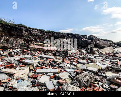 Blitz spiaggia, Crosby Foto Stock