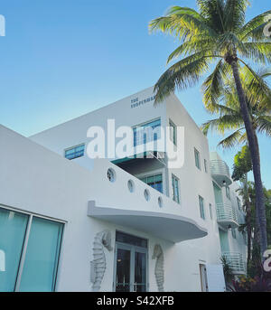 Gennaio 2023, Kimpton Surfcomber Hotel, South Beach, Miami Beach, Florida, Stati Uniti Foto Stock