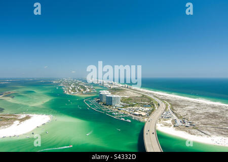 Vista aerea di Orange Beach, Alabama Foto Stock