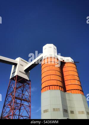 Silos di carbone, Avonmouth attracca vicino Bristol Foto Stock