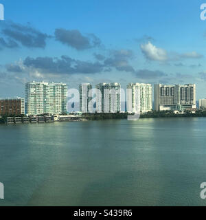 Laguna di Bojorquez, Laguna di Nichupte, zona degli hotel, Cancun, Quintana Roo, Messico Foto Stock