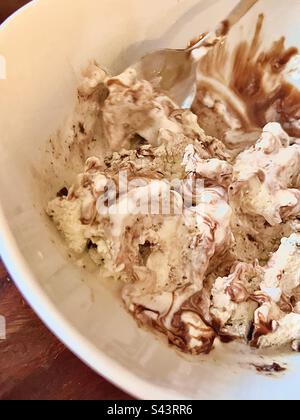 Gelato al cioccolato Foto Stock