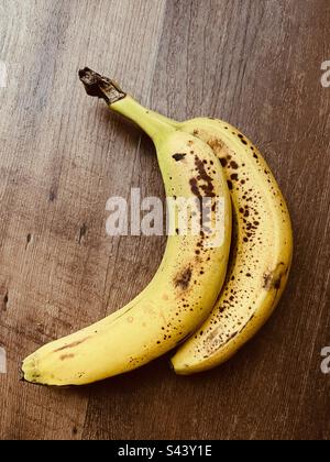 Banane stramature Foto Stock