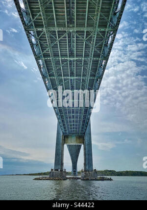 Verrazzano Narrows Bridge Foto Stock