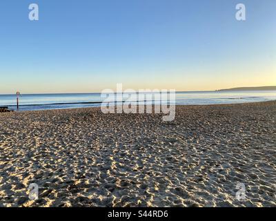 Spiaggia di Branksome Chine Foto Stock