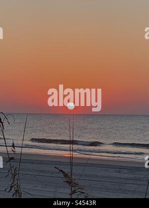 Vista dell'alba di Myrtle Beach Foto Stock