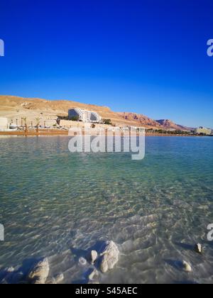 Il bellissimo Mar morto in Israele. Foto Stock