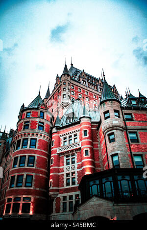 Hôtel Frontenac- vieux Québec Foto Stock