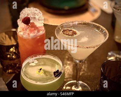 Cocktails in the Algarve, Portugal, 2023. Foto Stock