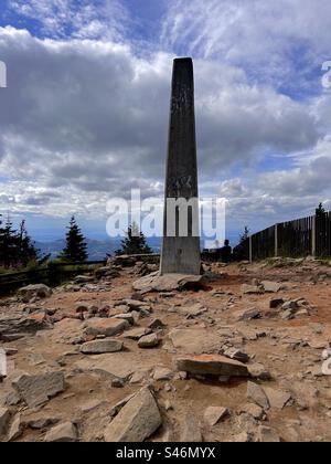 Lysá Hora, regione Moravia-Slesia, Cechia Foto Stock