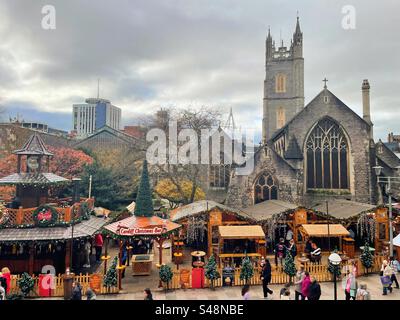 Cardiff a Natale, 2023 Foto Stock