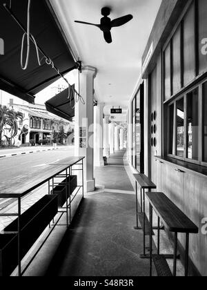 Passerella a Chinatown Singapore Foto Stock