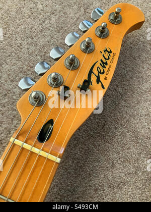 Testa per chitarra Fenix Telecaster Foto Stock