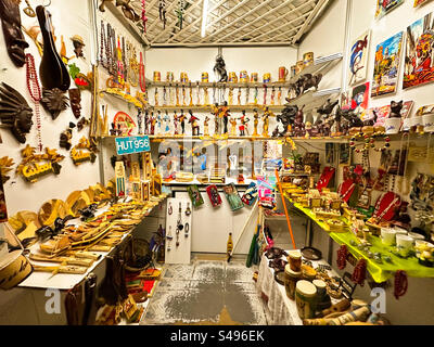 Many Souvenirs. Cuban souvenir at the artisans’ market Stock Photo