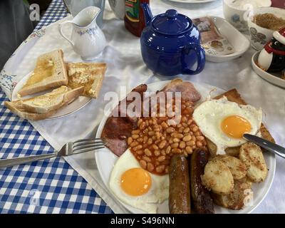 Una grande colazione inglese Foto Stock