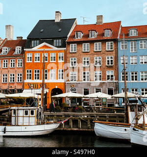 Nyhavn, Copenhagen, Danimarca Foto Stock