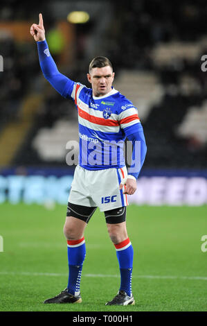 Hull, Regno Unito. , . Il 15 marzo 2019. KCOM Stadium, Hull, Inghilterra; Rugby League Betfred Super League, Hull FC vs Wakefield Trinità; Wakefield TrinityÕs Danny Brough. Credito: Dean Williams/Alamy Live News Foto Stock