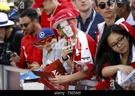 Melbourne, Australia. 16 Mar, 2019. Motorsports: FIA Formula One World Championship 2019, il Gran Premio d'Australia, ventole | Utilizzo di credito in tutto il mondo: dpa/Alamy Live News Foto Stock