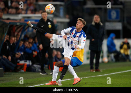 HEERENVEEN, calcio, 16-03-2019, Abe Lenstra stadium, stagione 2018 / 2019, olandese Eredivisie, SC Heerenveen player Dennis Johnsen durante la partita SC Heerenveen - de Graafschap. Foto Stock