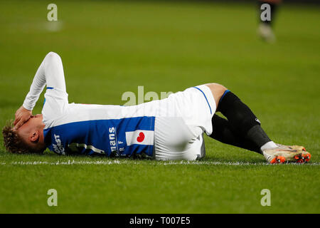 HEERENVEEN, calcio, 16-03-2019, Abe Lenstra stadium, stagione 2018 / 2019, olandese Eredivisie, SC Heerenveen player Dennis Johnsen durante la partita SC Heerenveen - de Graafschap. Foto Stock