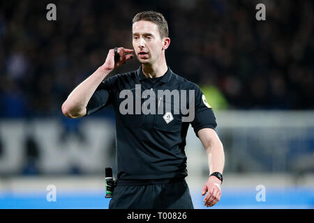 HEERENVEEN, calcio, 16-03-2019, Abe Lenstra stadium, stagione 2018 / 2019, olandese Eredivisie, arbitro Christiaan Bax durante la partita SC Heerenveen - de Graafschap. Foto Stock