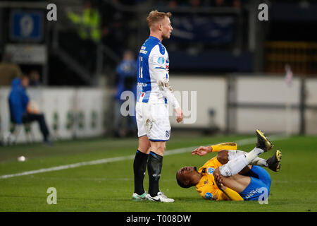 HEERENVEEN, calcio, 16-03-2019, Abe Lenstra stadium, stagione 2018 / 2019, olandese Eredivisie, SC Heerenveen player Doke Schmidt durante la partita SC Heerenveen - de Graafschap. Foto Stock