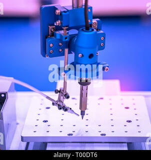 La saldatura di stampati e di montaggio del circuito elettrico di bordo ( ) per circuito stampato in fabbrica Foto Stock