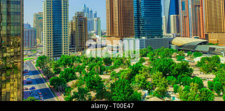 Moderna città di Dubai, Emirati Arabi Uniti Foto Stock