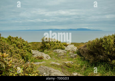 Sull'oceano da Bluff Hill Lookout, punto più meridionale in Nuova Zelanda Foto Stock