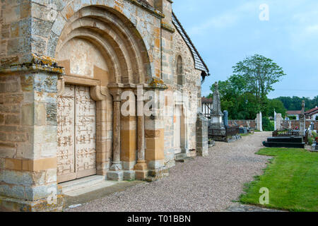 Frankreich, Champagne-Ardenne, Haute-Marne, Montier-en-Der, Droyes, Kirche Notre Dame Foto Stock