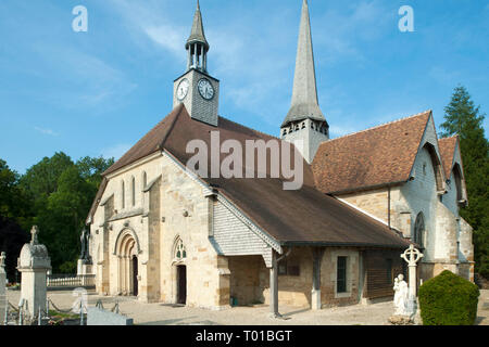 Frankreich, Champagne-Ardenne, Haute-Marne, Puellemontier, Notre Dame de la nativite Puellemontier Foto Stock