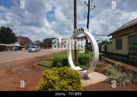 L'equatore in Uganda Foto Stock