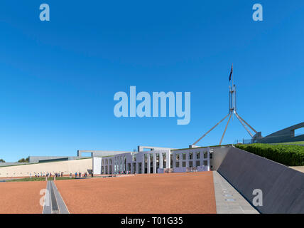 Nuova Casa del Parlamento, Capital Hill, Canberra, Australian Capital Territory, Australia Foto Stock