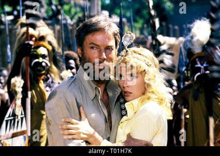 RICHARD CHAMBERLAIN, Sharon Stone, King Solomon's Mines, 1985 Foto Stock