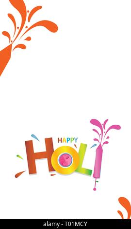 Illustrazione di esplosione colorata per Felice Holi Illustrazione Vettoriale