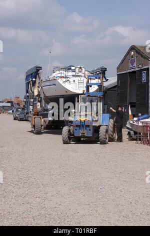 Il cantiere BLACKSHORE PORTO. Fiume BLYTH SOUTHWOLD Suffolk. Foto Stock