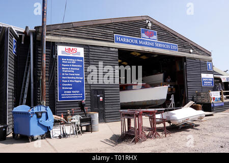 Il cantiere BLACKSHORE PORTO. Fiume BLYTH SOUTHWOLD Suffolk. Foto Stock