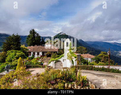 Paesaggio di montagna Monserrate, Bogotà, Distretto Capitale, Colombia Foto Stock