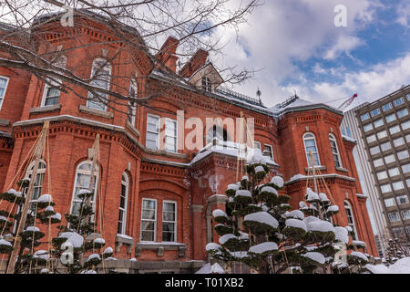 Ex Hokkaido Government Office a Sapporo, Hokkaido, Giappone Foto Stock