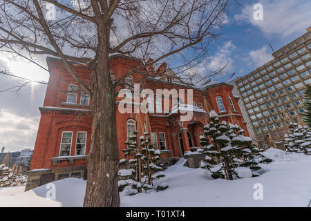 Ex Hokkaido Government Office a Sapporo, Hokkaido, Giappone Foto Stock