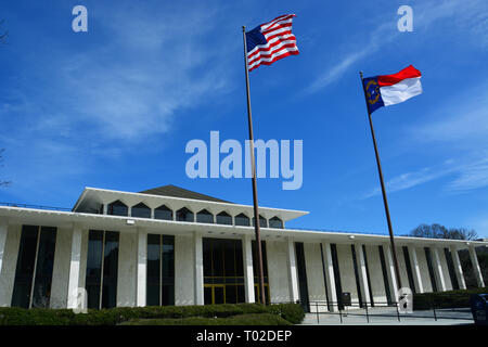 North Carolina legislativa dell edificio è stato inaugurato nel 1963 e dedicata esclusivamente per il ramo legislativo del governo dello stato. Foto Stock