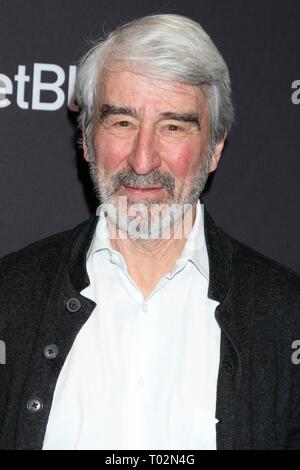 Los Angeles, CA, Stati Uniti d'America. 16 Mar, 2019. Sam Waterston presso gli arrivi per PaleyFest LA 2019 Netflix GRAZIA E FRANKIE, Dolby Theatre a Hollywood e Highland Center, Los Angeles, CA Marzo 16, 2019. Credito: Priscilla concedere/Everett raccolta/Alamy Live News Foto Stock