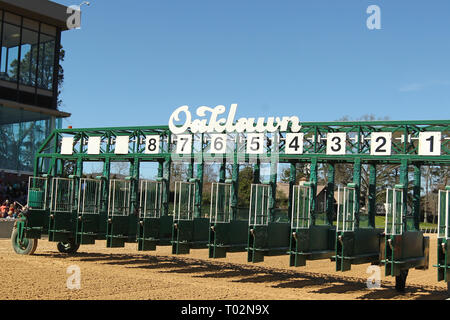 Hot Springs, Arkansas, Stati Uniti d'America. 16 Mar, 2019. Marzo 16, 2019: paesaggi durante il ribelle Stakes giorno a Oaklawn Park in Hot Springs, Arkansas. © Justin Manning/Eclipse Sportswire/CSM/Alamy Live News Foto Stock