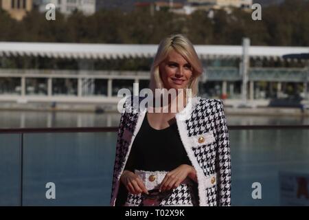 Malaga, Spagna. 16 marzo 2019. : Attrice Amaia Salamanca durante il photocall del film ' A pesar de todo ' durante la XXII edizione del Malaga Film Festival di Malaga sabato 16 marzo, 2019. Cordon Premere Credito: CORDON PREMERE/Alamy Live News Foto Stock