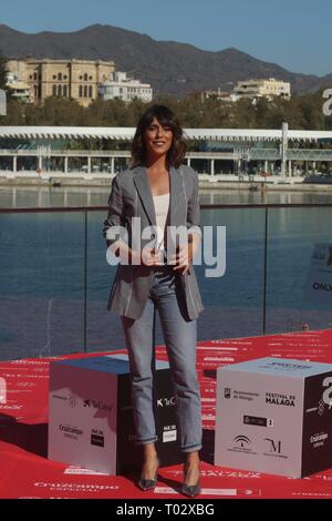 Malaga, Spagna. 16 marzo 2019. L'attrice Belen Cuesta durante il photocall del film ' A pesar de todo ' durante la XXII edizione del Malaga Film Festival di Malaga sabato 16 marzo, 2019. Cordon Premere Credito: CORDON PREMERE/Alamy Live News Foto Stock