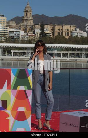 Malaga, Spagna. 16 marzo 2019. L'attrice Belen Cuesta durante il photocall del film ' A pesar de todo ' durante la XXII edizione del Malaga Film Festival di Malaga sabato 16 marzo, 2019. Cordon Premere Credito: CORDON PREMERE/Alamy Live News Foto Stock